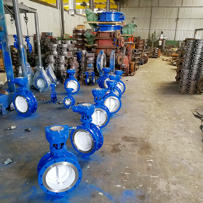 硬密封蝶閥檢測(cè)車間